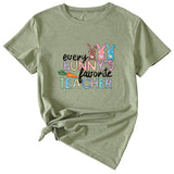 T-shirt décontracté à manches courtes imprimé Every Bunny's Bunny's Bunny pour femme