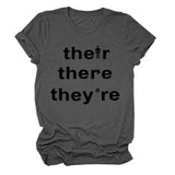 T-shirt ample à manches courtes, avec lettres imprimées, à la mode