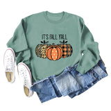 It's Fall Y'All Loose Round Neck Long Sleeved Women In Autumn