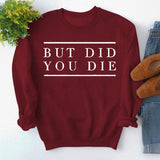 But Did Pullover für Damen mit Rundhalsausschnitt und Buchstabenmuster