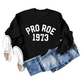 Cross Border PRO ROE 1973 Fashion Damen Großer Langarm Rundhalspullover Damen