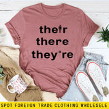 T-shirt ample à manches courtes, avec lettres imprimées, à la mode