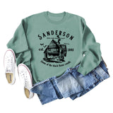 SANDERSON BED Lettres Col Rond Bas Manches Longues Sweat Femme