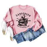 SANDERSON BED Lettres Col Rond Bas Manches Longues Sweat Femme