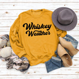 Whiyweather Letter Casual Round Neck Long Sleeve Sweater Loose Sports Fashion Bottoming Shirt Women's Dress