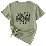 Livin That Basketball, Crewneck, Plus-size Women's T-shirt, Short-sleeved Shirt