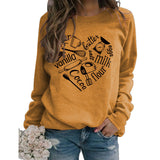 Rundhals-Oberteil, langärmliger Pullover aus Sugar Oil Vanilla