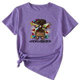SOCIALWORKERLIFE T-Shirt mit lustigem Muster, neues Rundhals-Kurzarm-T-Shirt