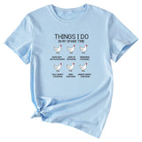 Fashion Things I Do In My Spare Casual Short Sleeve T-Shirt