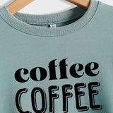Kaffee Damen Loose Bottomed Langarm Top Großer Pullover Damen