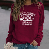 Women's Bottoming Long Sleeve Wholesale WE'RE NOT ALCOHOLICS Letter Sweater