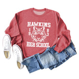 Hawkins 1893 Pull ample à manches longues et col rond pour femme