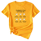 Fashion Things I Do In My Spare Casual Short Sleeve T-Shirt