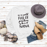 In A World Full Fashion Lettre Col Rond Manches Longues Pull Oversize Fille