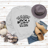 Women's Bottoming Long Sleeve Wholesale WE'RE NOT ALCOHOLICS Letter Sweater