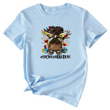 SOCIALWORKERLIFE T-Shirt mit lustigem Muster, neues Rundhals-Kurzarm-T-Shirt