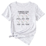 Fashion Things I Do In My Spare Casual Short Sleeve T-Shirt