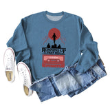 RUNNING UP THAT HILL DAMEN-SHIRT MIT RUNDHALSAUSSCHNITT, LANGARM, SWEATSHIRT IN ÜBERGRÖSSE