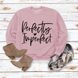 Perfekt unvollkommen monogrammiertes Damen Sweatshirt