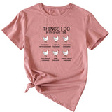 Fashion Things I Do In My Spare Casual Short Sleeve T-Shirt