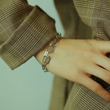 NEHZUS Stil Mehrschichtige Temperament Titan Stahl Halskette Damenmode Ring Sexy Schlüsselbein Kette Halskette Live Verkauf