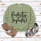 Perfekt unvollkommen monogrammiertes Damen Sweatshirt