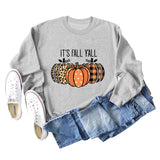 It's Fall Y'All Loose Round Neck Long Sleeved Women In Autumn