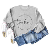 L'INFLUENCE DES LETTRES SWEAT-SHIRT OVERSIZE À MANCHES LONGUES ET COL ROND AMPLE