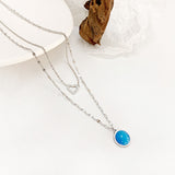 Mehrschichtige Love Titanstahl-Halskette für Damen, Vintage-Kette, Quaste, Hunderte von Kristall-Schlüsselbeinketten, Flut