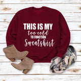 THIS IS MY SIMPLE TOP LS PRINTED LOOSE SWEATER