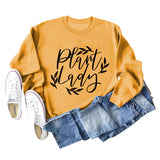 Plain Lady Fashion Women's Round Neck Printed Bottomed Long Sleeved Shirt Large Sweater