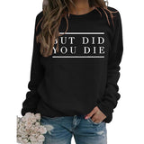 But Did Pullover für Damen mit Rundhalsausschnitt und Buchstabenmuster