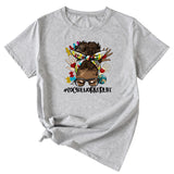 SOCIALWORKERLIFE T-Shirt mit lustigem Muster, neues Rundhals-Kurzarm-T-Shirt