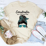 Koordinator des gesamten stilvollen Kurzarm-T-Shirts mit Rundhalsausschnitt