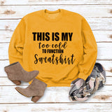THIS IS MY SIMPLE TOP LS PRINTED LOOSE SWEATER
