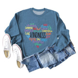 Love Generativity Fashion Loose Letter Long Sleeve Round Neck Sweater Girl
