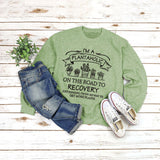 Printed Pullover Round Neck Tops Long Sleeve Printed Sweatshirt