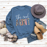 The Cool Aunt Letters Personality Round Neck Women's Sweatshirt Long Sleeve Bottoming