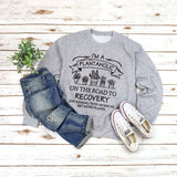 Printed Pullover Round Neck Tops Long Sleeve Printed Sweatshirt