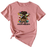 SOCIALWORKERLIFE T-Shirt mit lustigem Muster, neues Rundhals-Kurzarm-T-Shirt