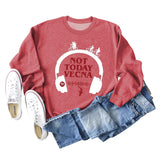 Not Today Vecna ​​Pull ample à manches longues pour femme