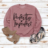 Perfekt unvollkommen monogrammiertes Damen Sweatshirt