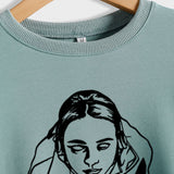 Not Today – Lockerer, langärmliger Pullover mit Vecna-Buchstaben-Aufdruck
