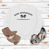 Rose Apothecary Casual Letter Round Neck Long Sleeve Sweater Loose Fashion Bottomed Coat Top Female
