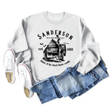 SANDERSON BED Lettres Col Rond Bas Manches Longues Sweat Femme