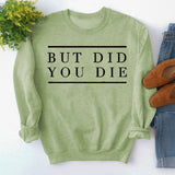 But Did Pullover für Damen mit Rundhalsausschnitt und Buchstabenmuster