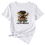 SOCIALWORKERLIFE T-Shirt mit lustigem Muster, neues Rundhals-Kurzarm-T-Shirt