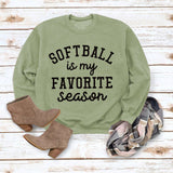 SOFTBALL est mon pull simple à col rond et manches longues, pull ample