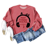Not Today Vecna ​​Pull ample à manches longues pour femme