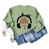 Not Today Vecna ​​Pull ample à manches longues pour femme